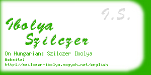 ibolya szilczer business card